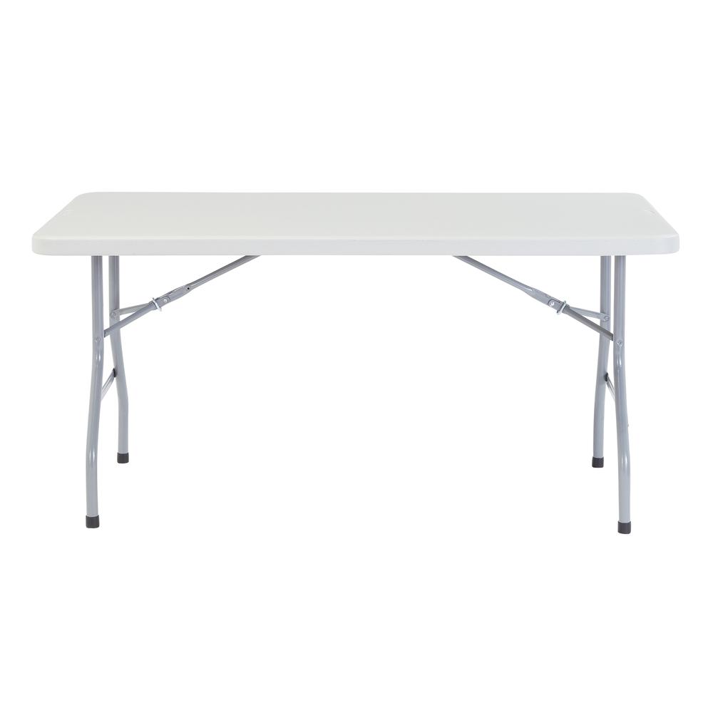 NPS® 30" x 60" Heavy Duty Folding Table, Speckled Gray