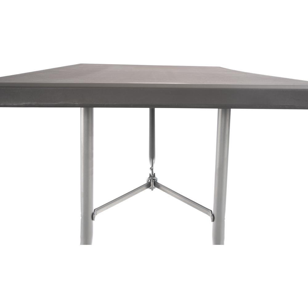 NPS® 30" x 72" Heavy Duty Folding Table, Charcoal Slate