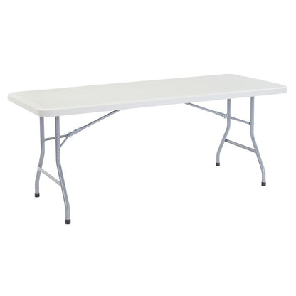NPS® 30" x 72" Heavy Duty Folding Table, Speckled Gray