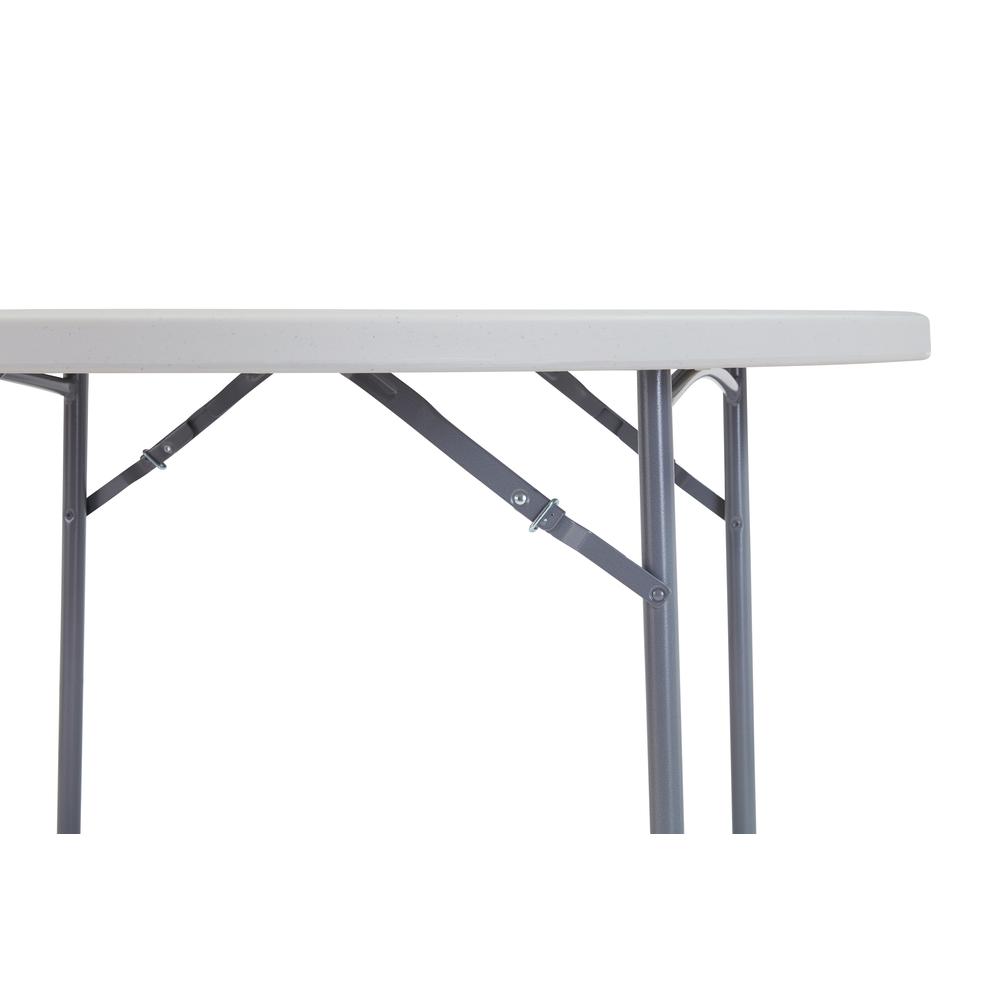 NPS® 48" Heavy Duty Round Folding Table, Speckled Grey