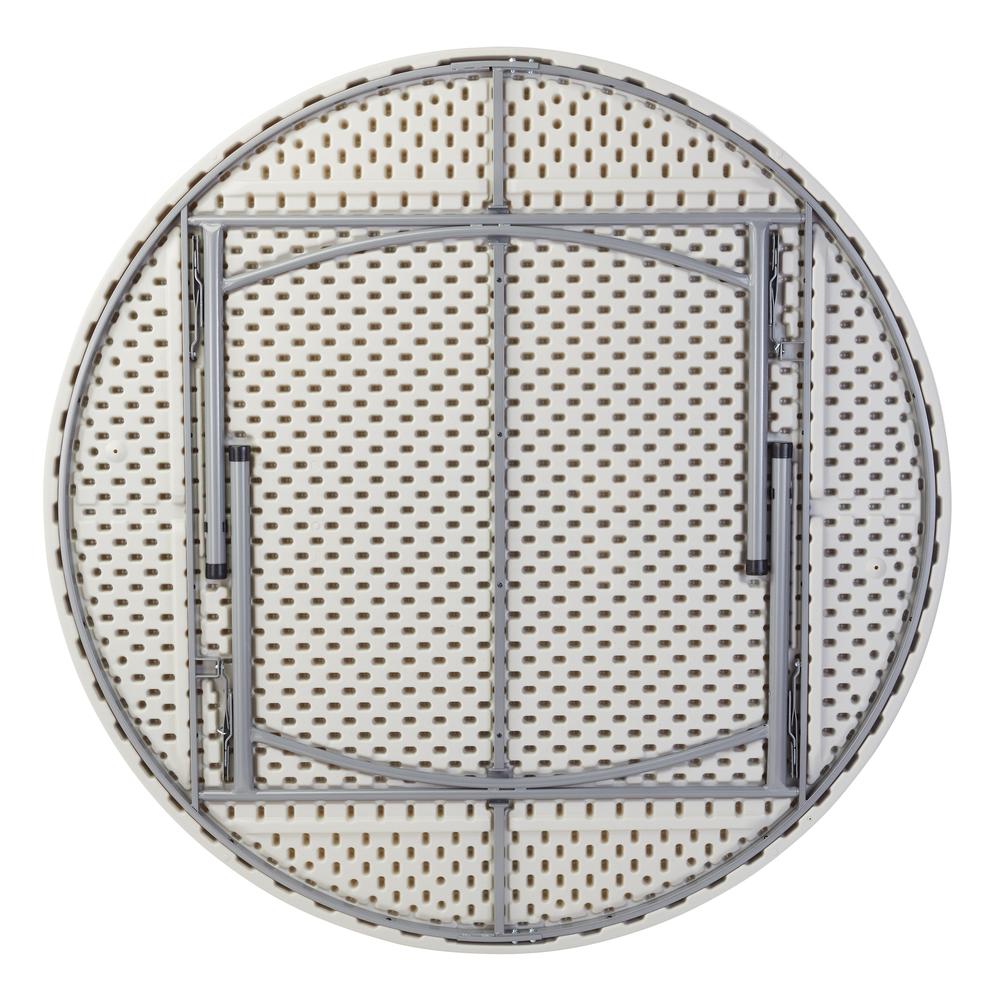 NPS® 71" Heavy Duty Round Folding Table, Speckled Grey