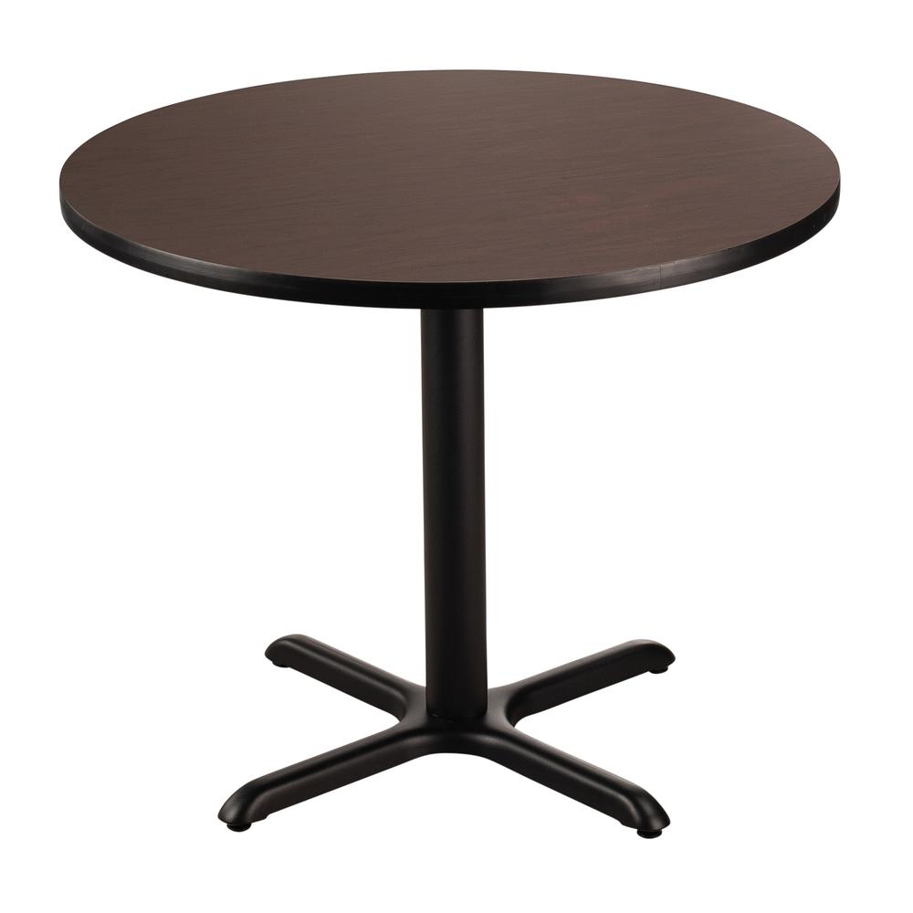 NPS® Café Table, 36" Round, "X" Base, 30" Height, Particleboard Core/T-Mold