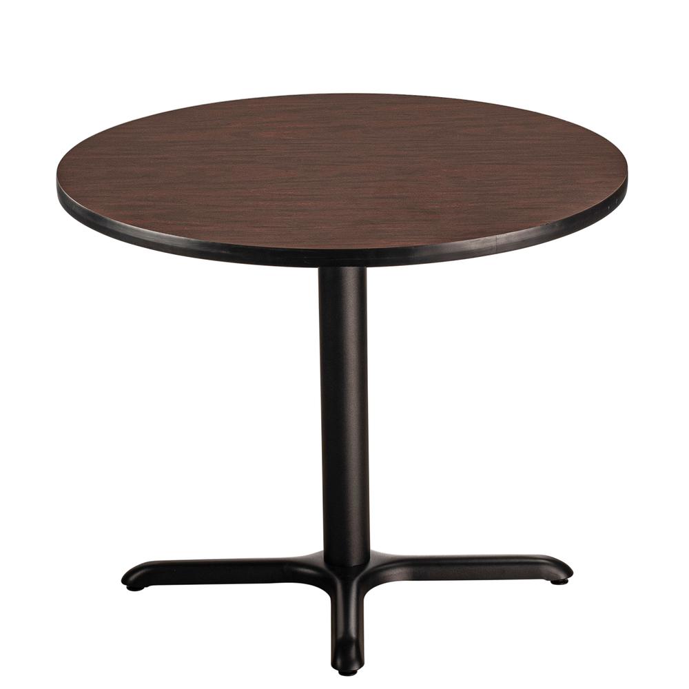 NPS® Café Table, 36" Round, "X" Base, 30" Height, Particleboard Core/T-Mold
