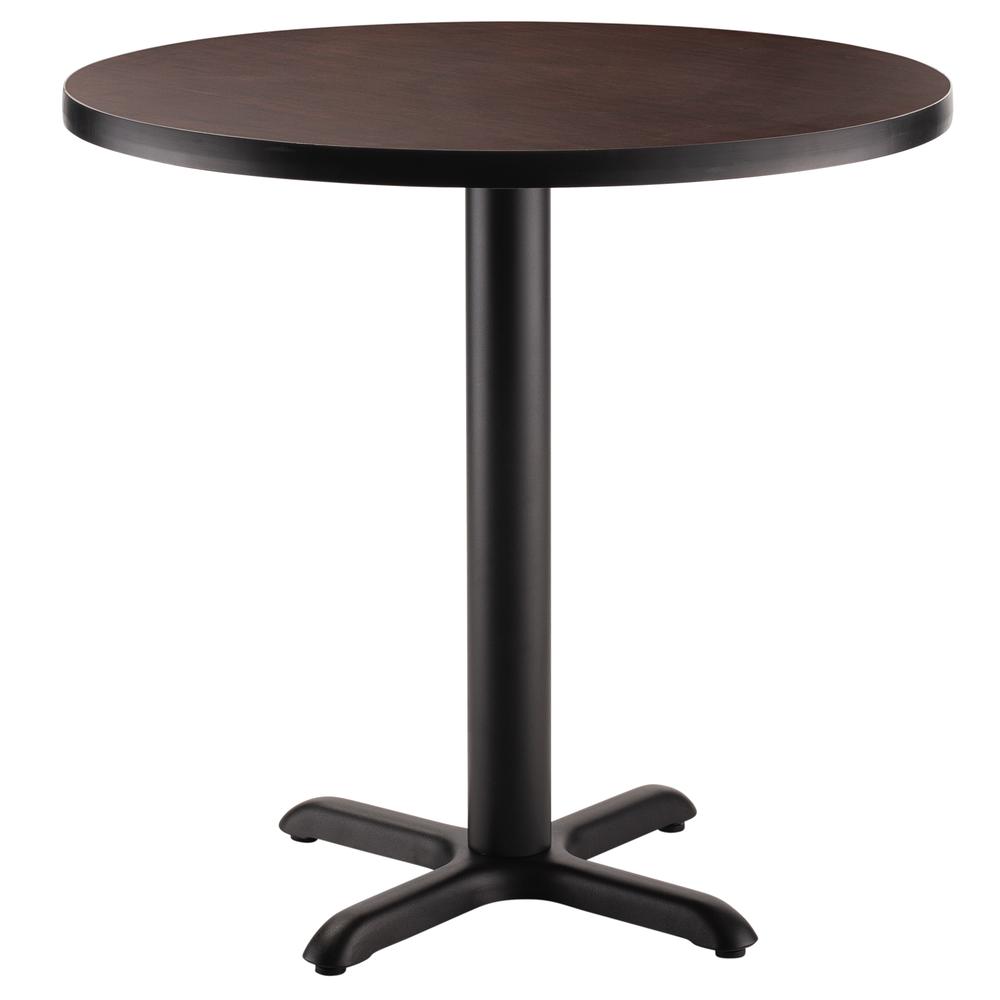 NPS® Café Table, 36" Round, "X" Base, 30" Height, Particleboard Core/T-Mold