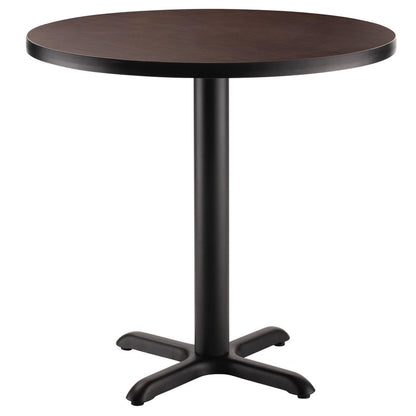 NPS® Café Table, 36" Round, "X" Base, 30" Height, Particleboard Core/T-Mold