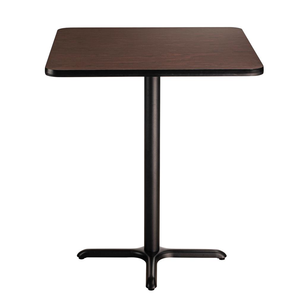 NPS® Café Table, 36" Square, "X" Base, 42" Height, Particleboard Core/T-Mold