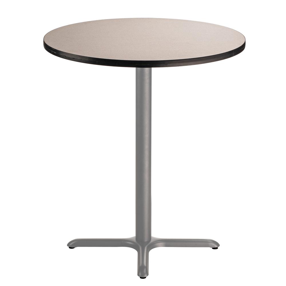 NPS® Café Table, 36" Round, X Base, 42" Height, Particleboard Core/T-Mold