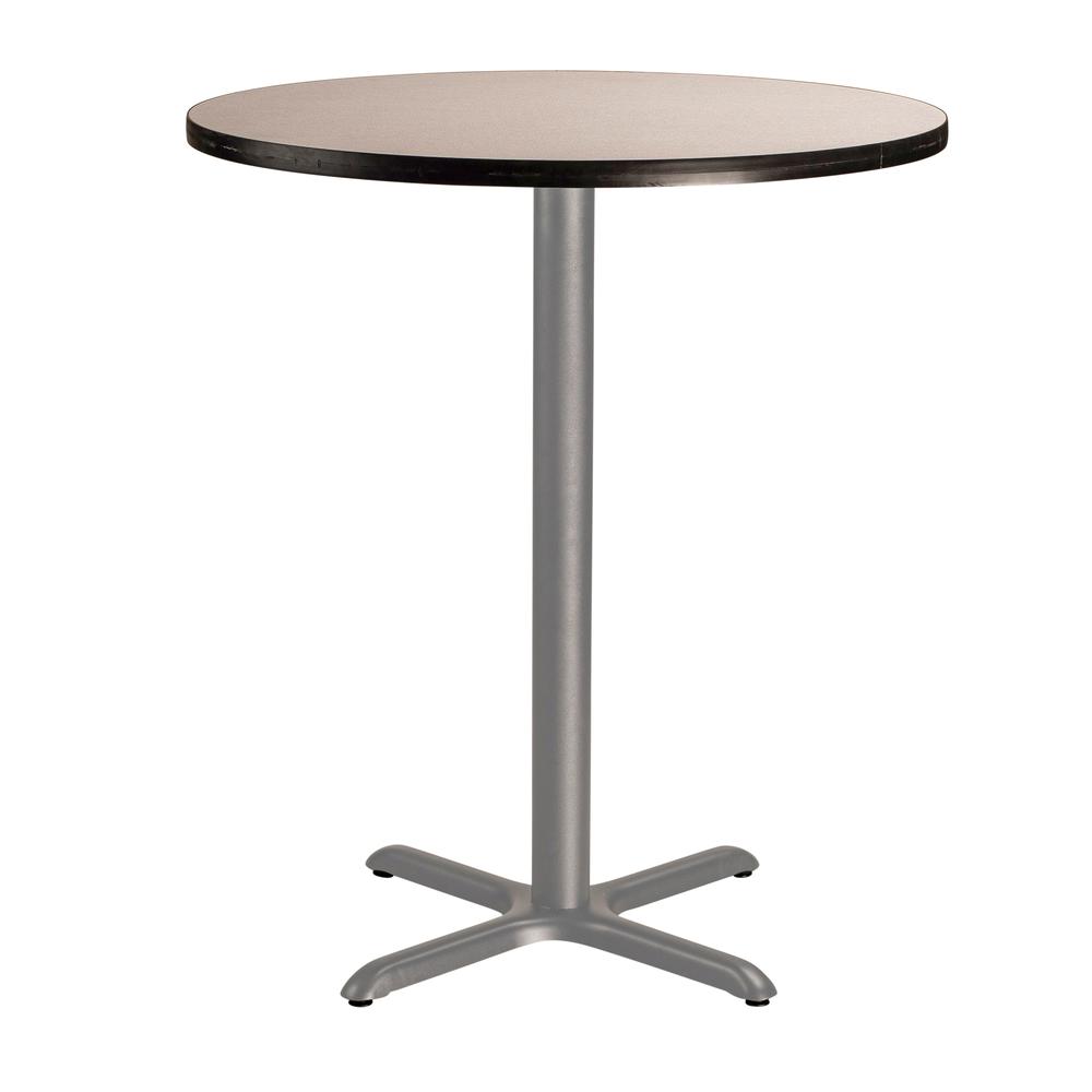 NPS® Café Table, 36" Round, X Base, 42" Height, Particleboard Core/T-Mold