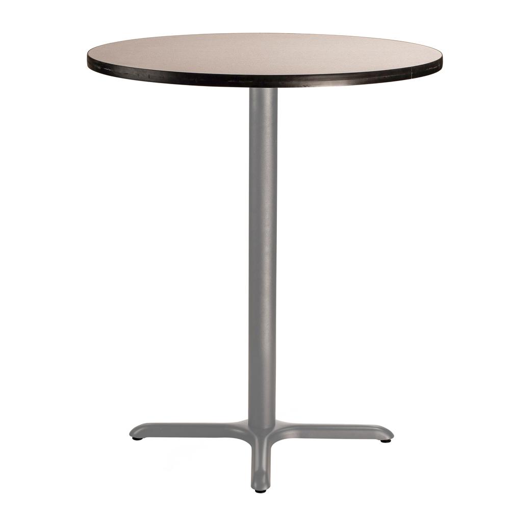 NPS® Café Table, 36" Round, X Base, 42" Height, Particleboard Core/T-Mold