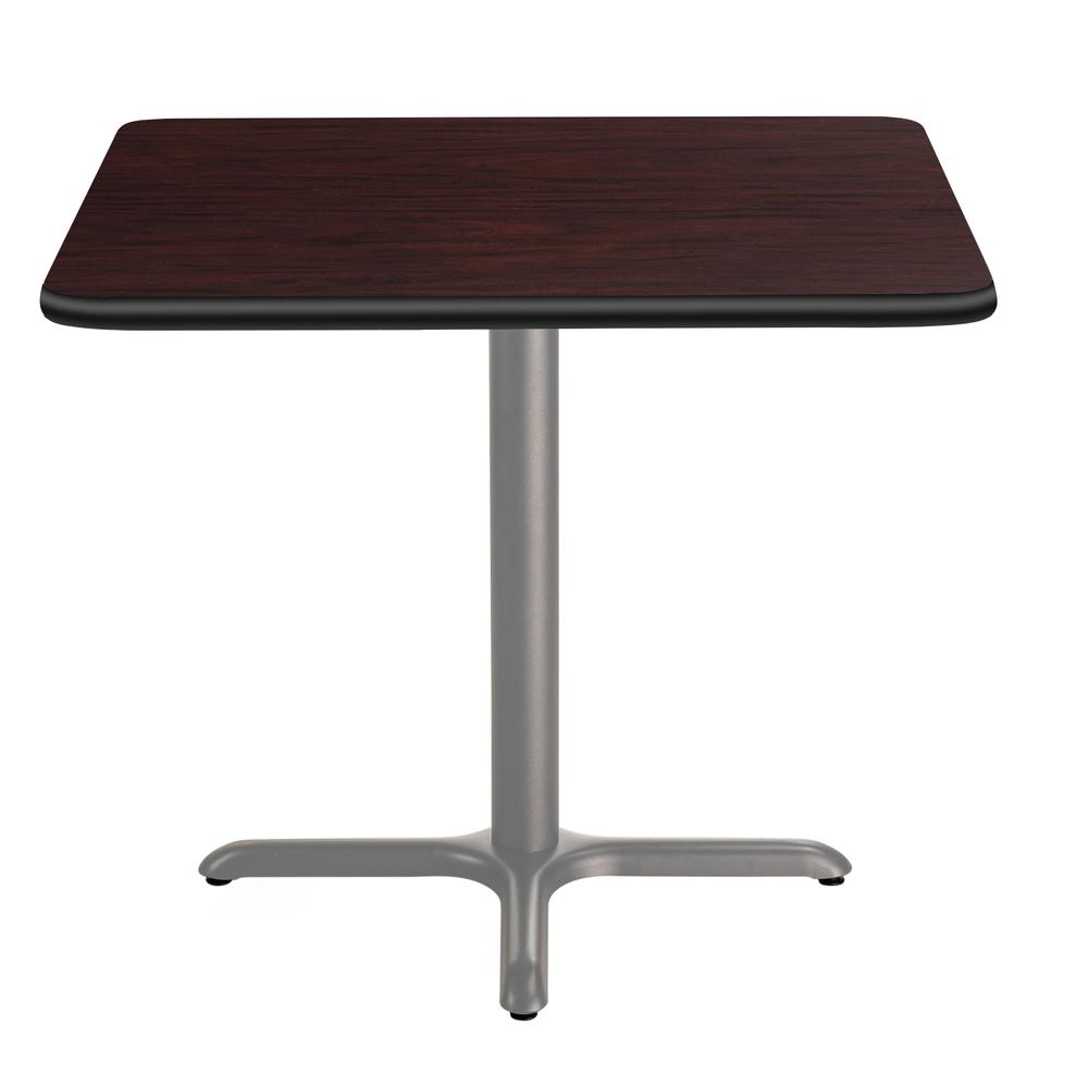 NPS® Café Table, 36" Square, X Base, 30" Height, Particleboard Core/T-Mold