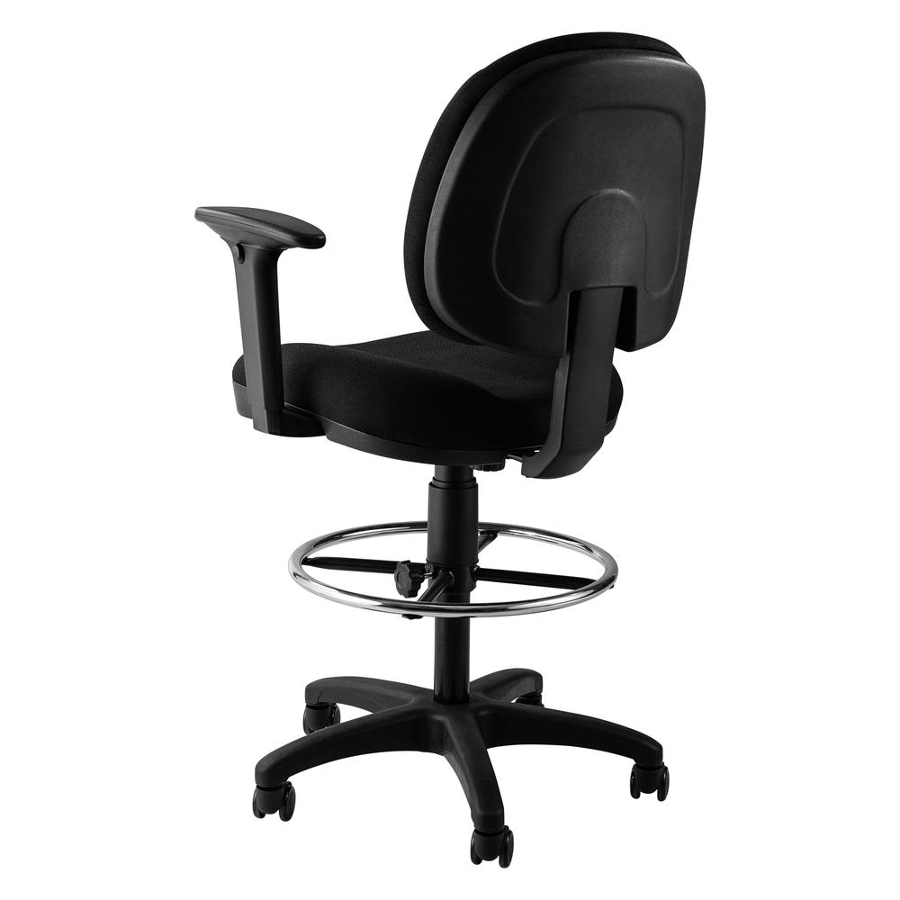 NPS® Comfort Task Stool with Arms, 24.5"-34.5" Height