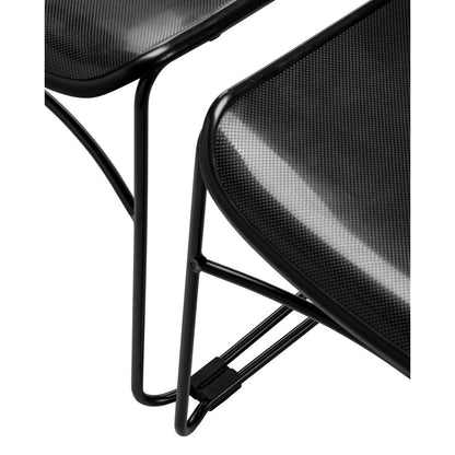 Commercialine® Multi-purpose Ultra Compact Stack Chair, Black