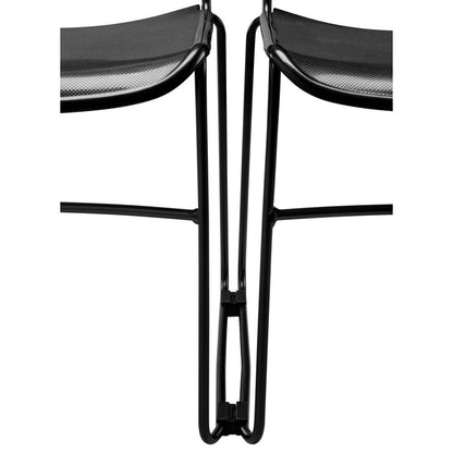 Commercialine® Multi-purpose Ultra Compact Stack Chair, Black