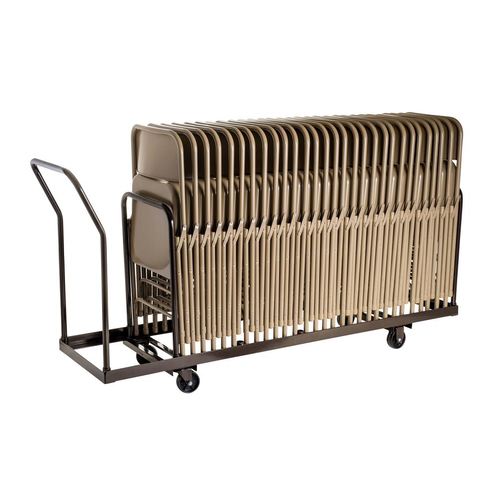 NPS® Folding Chair Dolly For Vertical storage, 35 Chair Capacity