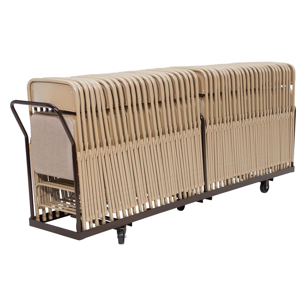 NPS® Folding Chair Dolly For Vertical storage, 50 Chair Capacity