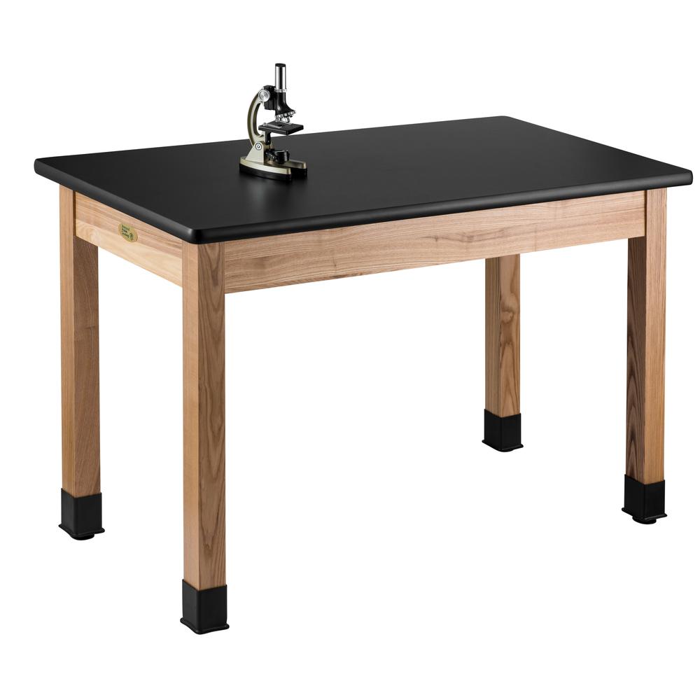 NPS® Wood Science Lab Table, 24 x 48 x 30, HPL Top