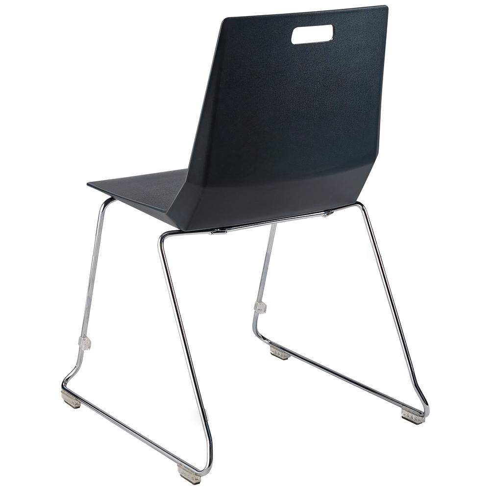 NPS® LūvraFlex Chair, Poly Back/Seat, Black