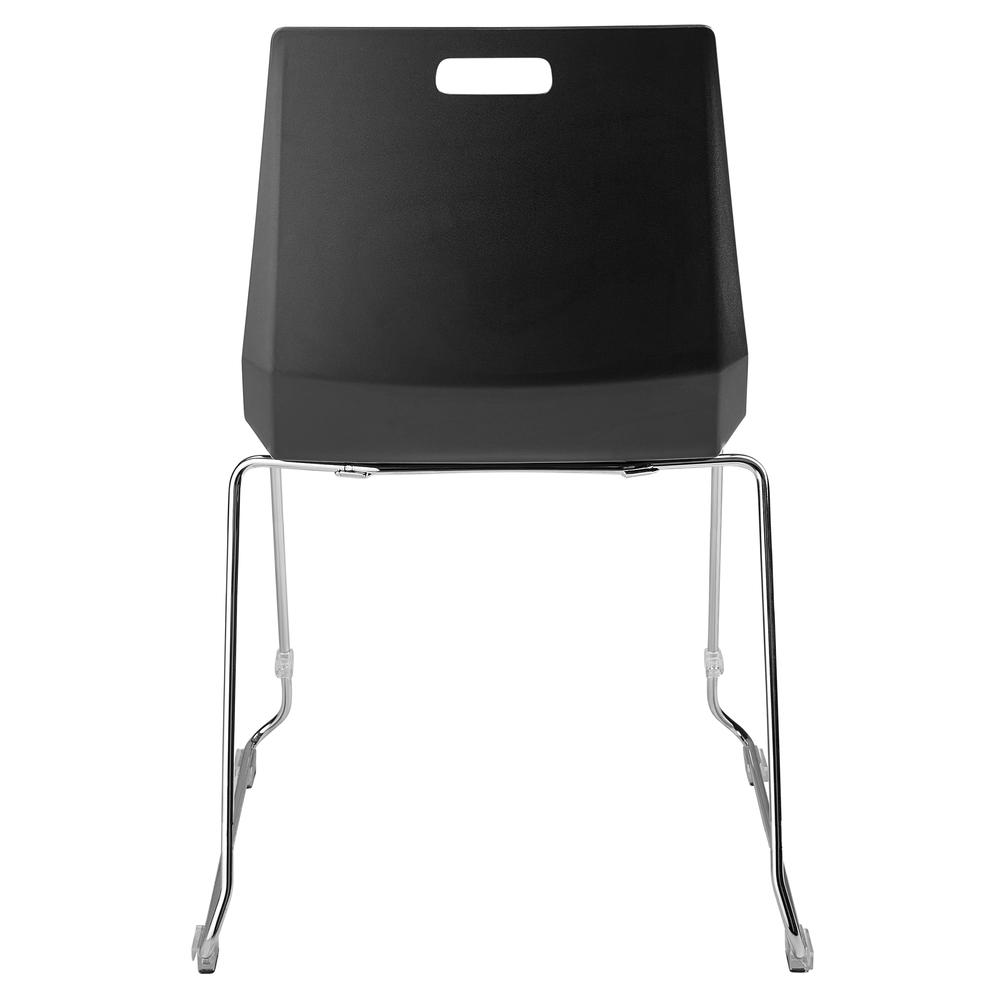NPS® LūvraFlex Chair, Poly Back/Seat, Black