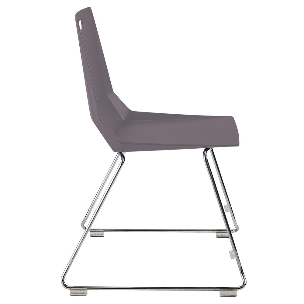 NPS® LūvraFlex Chair, Poly Back/Seat, Grey