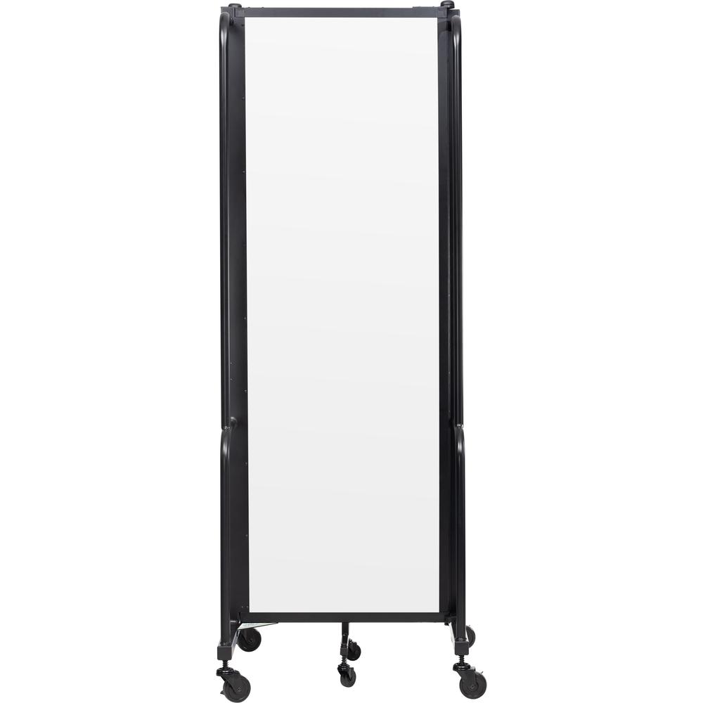 NPS® Room Divider, 6' Height, 3 Sections, Clear Acrylic Panels