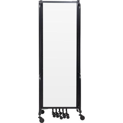 NPS® Room Divider, 6' Height, 7 Sections, Clear Acrylic Panels