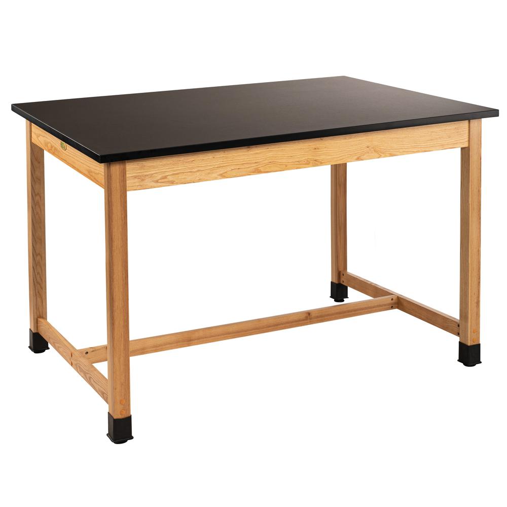 NPS® Wood Science Lab Table, 42 x 60 x 36, Chemical Resistant Top