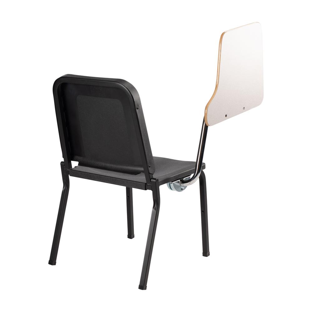 NPS® 8200 Series Melody Music Stack Chair With Right Tablet Arm, Black Chair and Grey Nebula Tablet Arm
