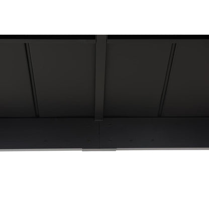 Sunjoy Cedarville 11 x 13 ft Outdoor Black Steel Hardtop Gazebo with Skylight