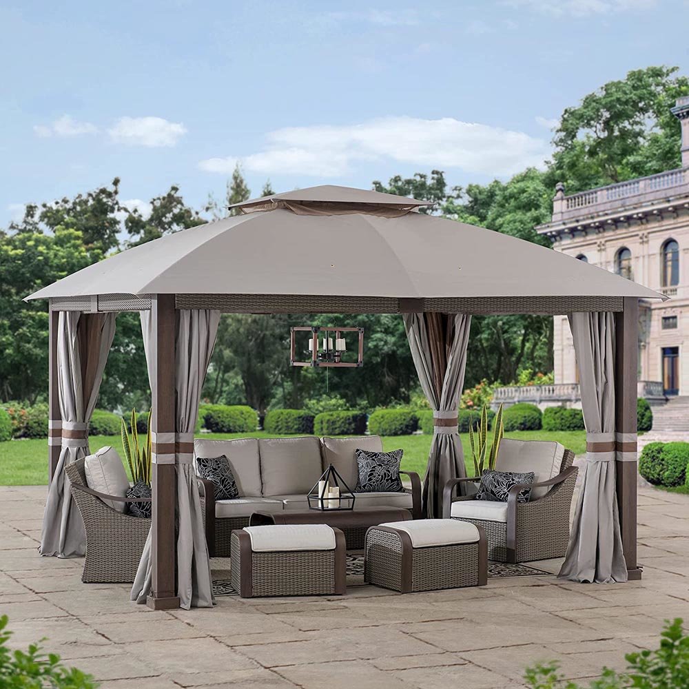 Fiona 11 ft. x 13 ft. 2-tier Patio Gazebo