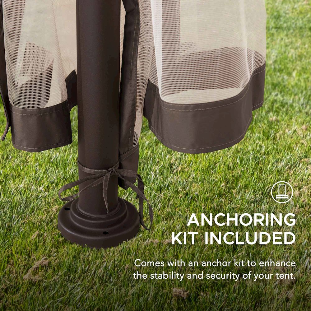 Soft Top Outdoor Steel Frame Gazebo Canopy