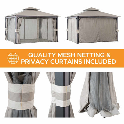 SummerCove Roberts 11 ft. x 13 ft. 2-tier Gazebo