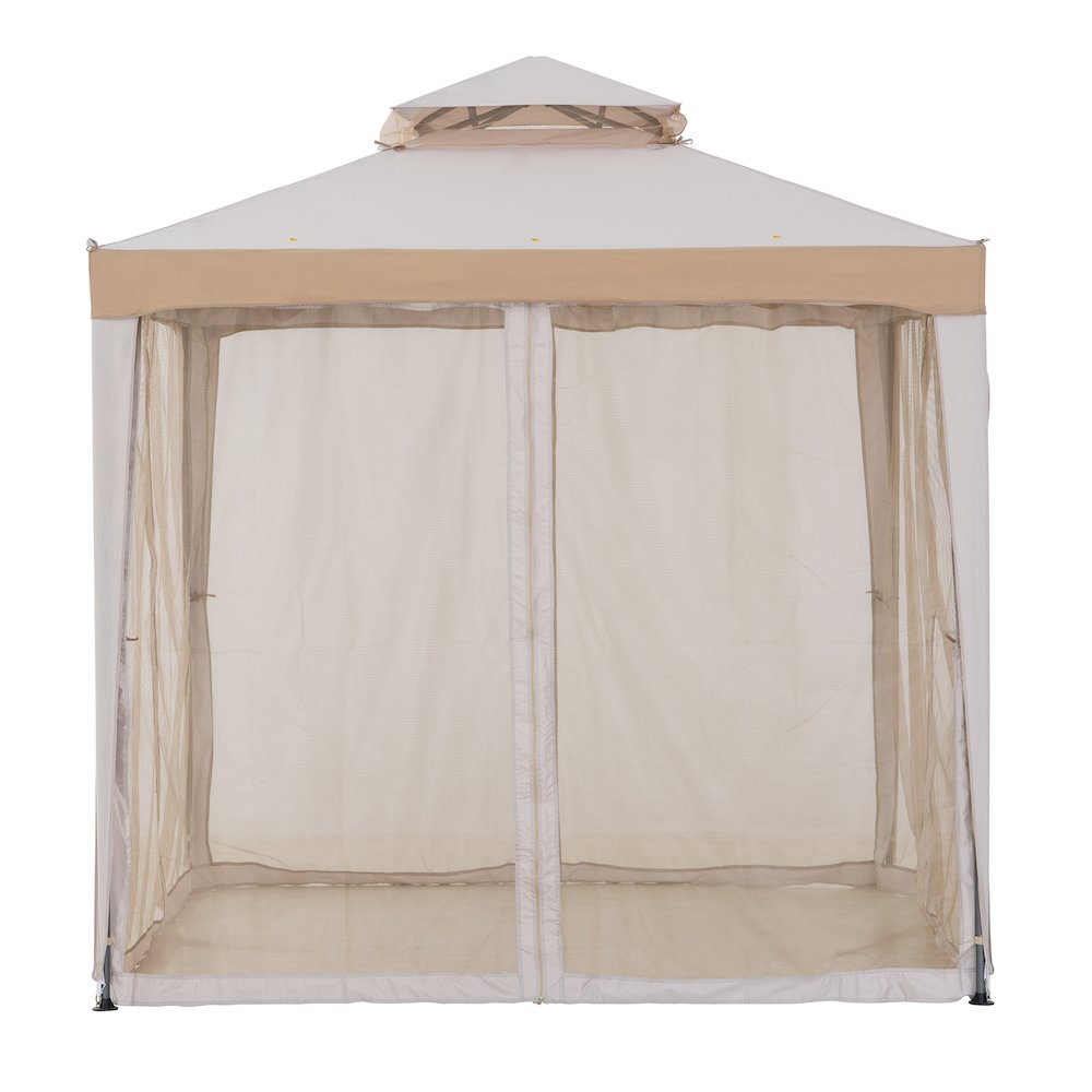 8 ft. x 8 ft. Outdoor Patio Gazebo with Mosquito Netting