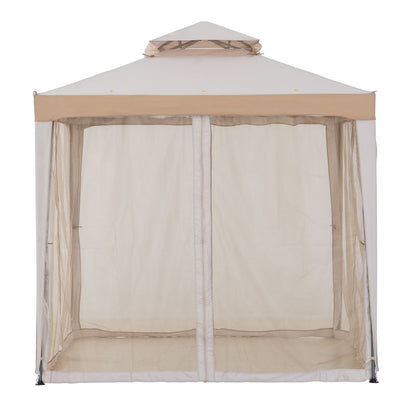 8 ft. x 8 ft. Outdoor Patio Gazebo with Mosquito Netting