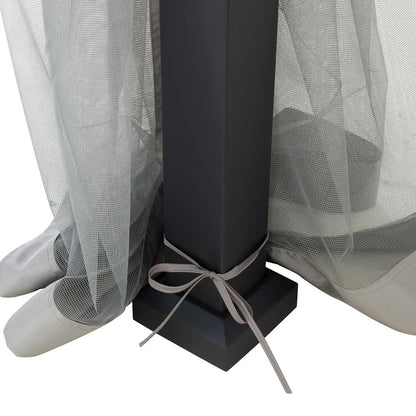 Outdoor Gazebo, Heavy Duty Steel Frame Hardtop Gazebo, Double Tiered Gazebo