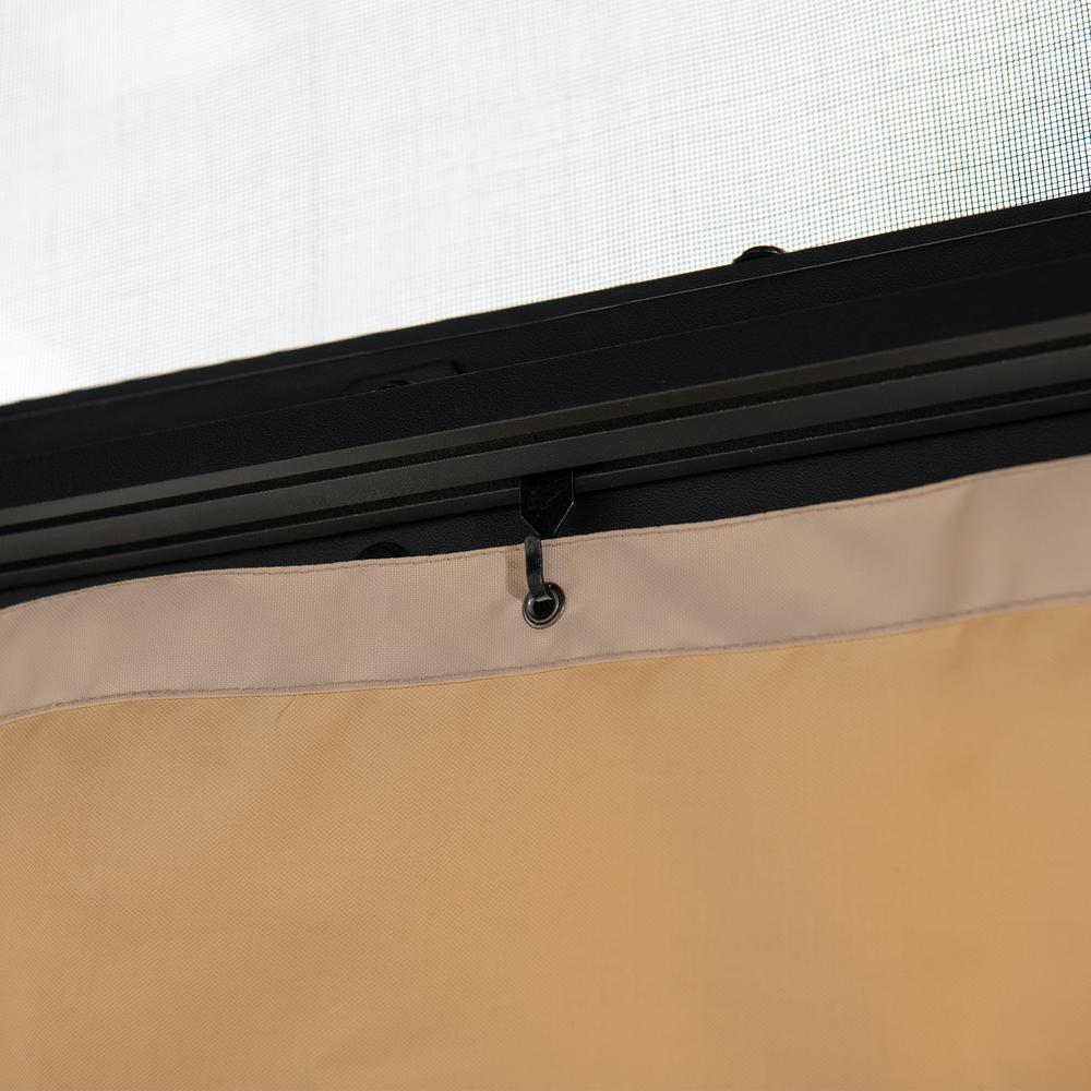 10ft. x 12ft. Metal Roof;  Aluminum & Metal Frame with Curtain and Netting