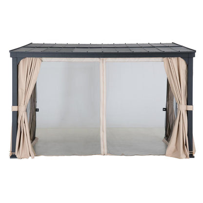 10ft. x 12ft. Metal Roof;  Aluminum & Metal Frame with Curtain and Netting