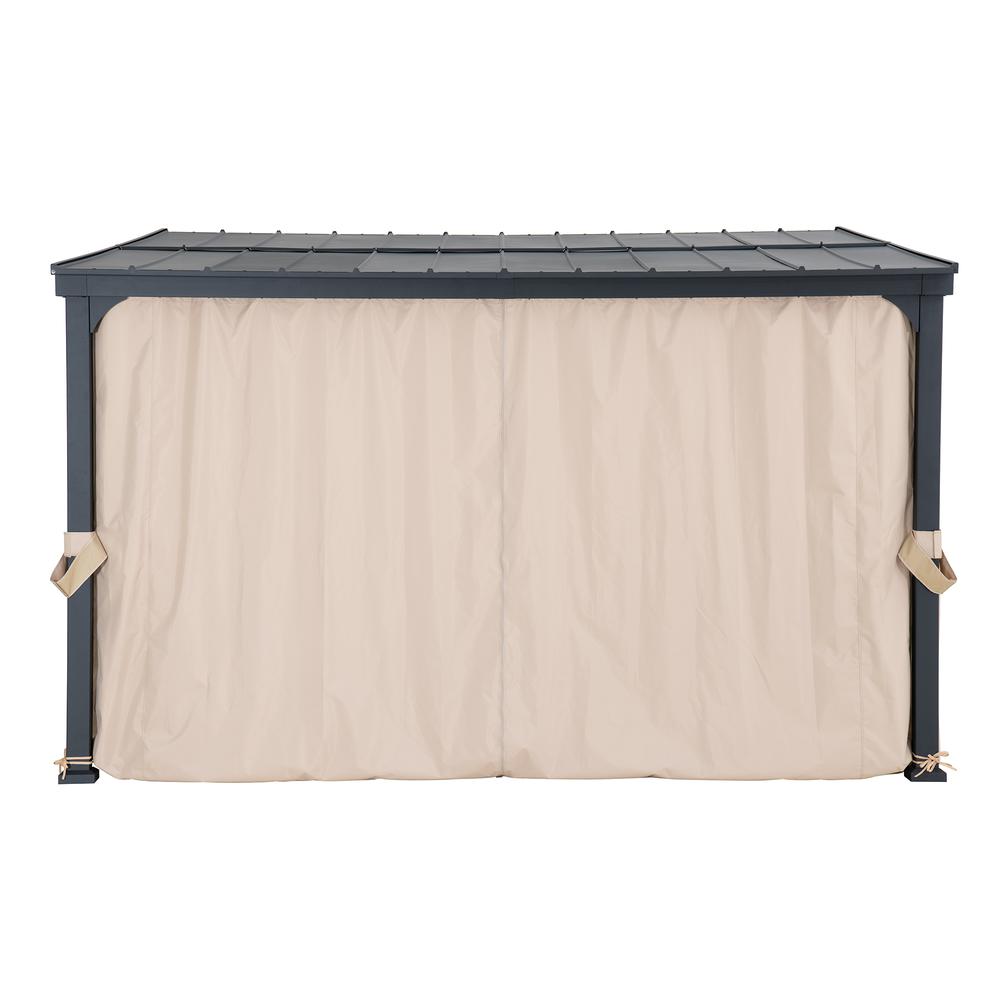 10ft. x 12ft. Metal Roof;  Aluminum & Metal Frame with Curtain and Netting