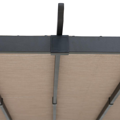 Sunjoy 11 x 11 ft Metal Pergola with Adjustable Tan Garden Shade