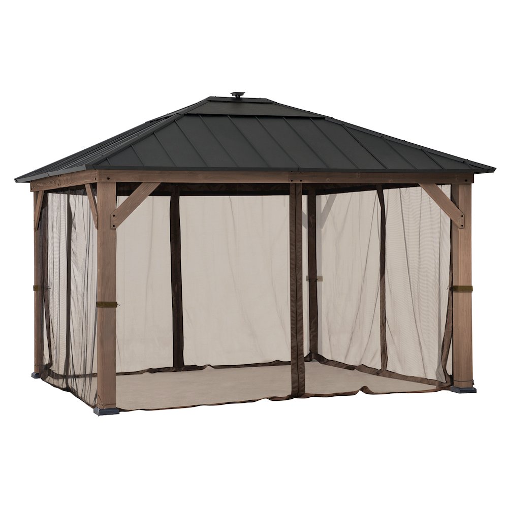 Universal Mosquito Netting for 11 ft. x13 ft. Wood-Framed Gazebos