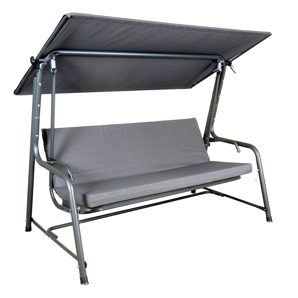 4-Seat Luxury Swing and Bed with Elastic Metal Mesh Seat
