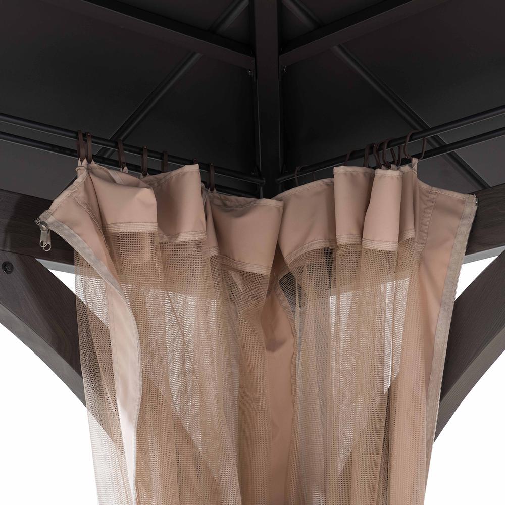 13 ft. x 15 ft. Churchill Hard Top Gazebo With Netting