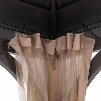 13 ft. x 15 ft. Churchill Hard Top Gazebo With Netting