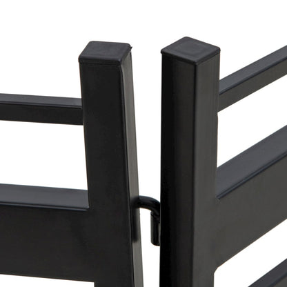 Sunjoy Cromwell Solar Garden Border Fencing Black (5PK)