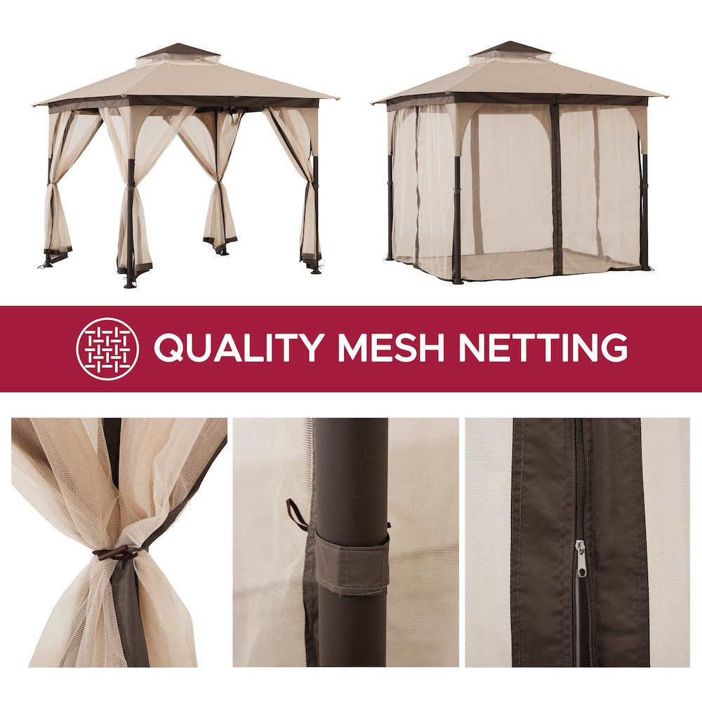 Soft Top Outdoor Steel Frame Gazebo Canopy