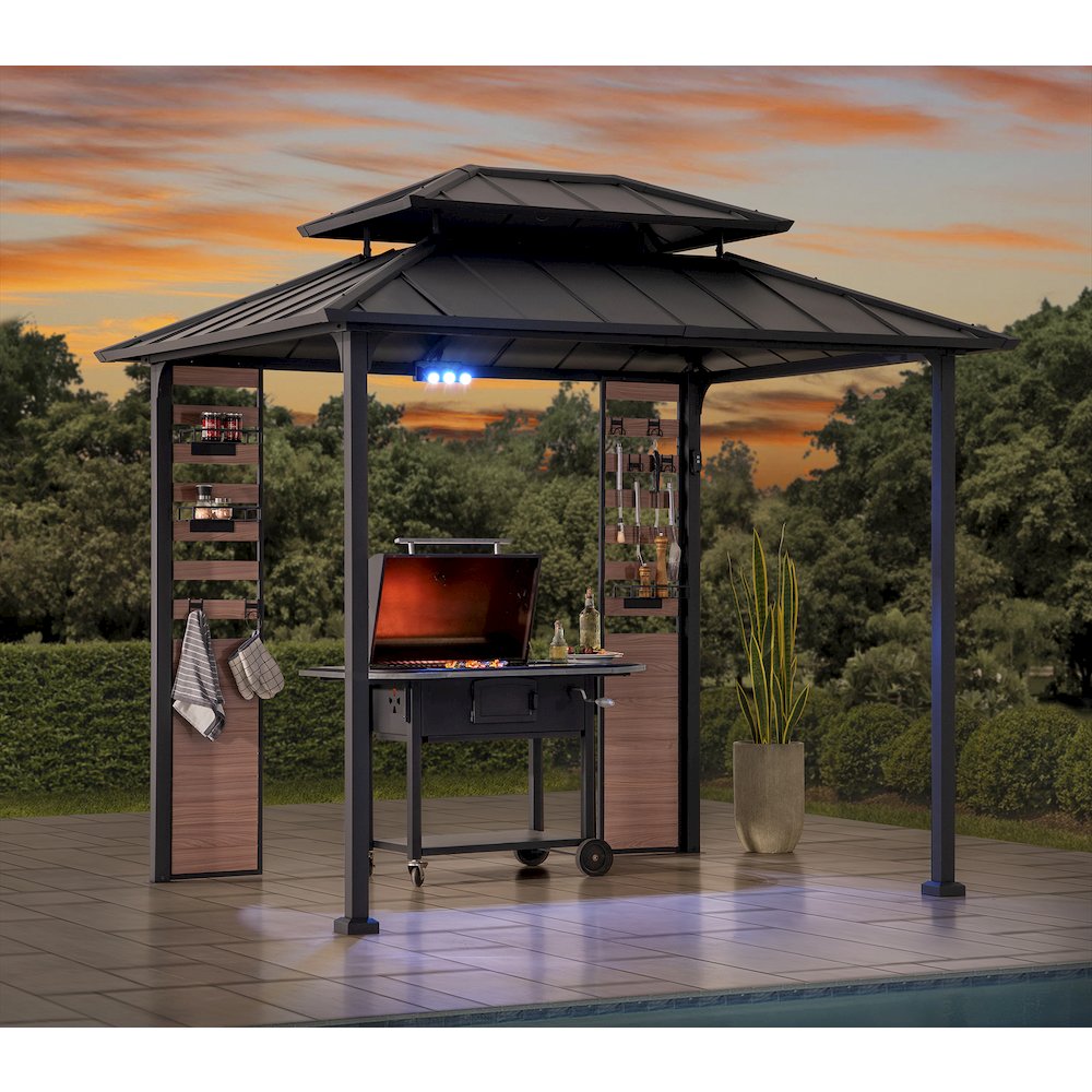 Sunjoy 7 ft. x 9 ft. Rochdale Hardtop Gazebo