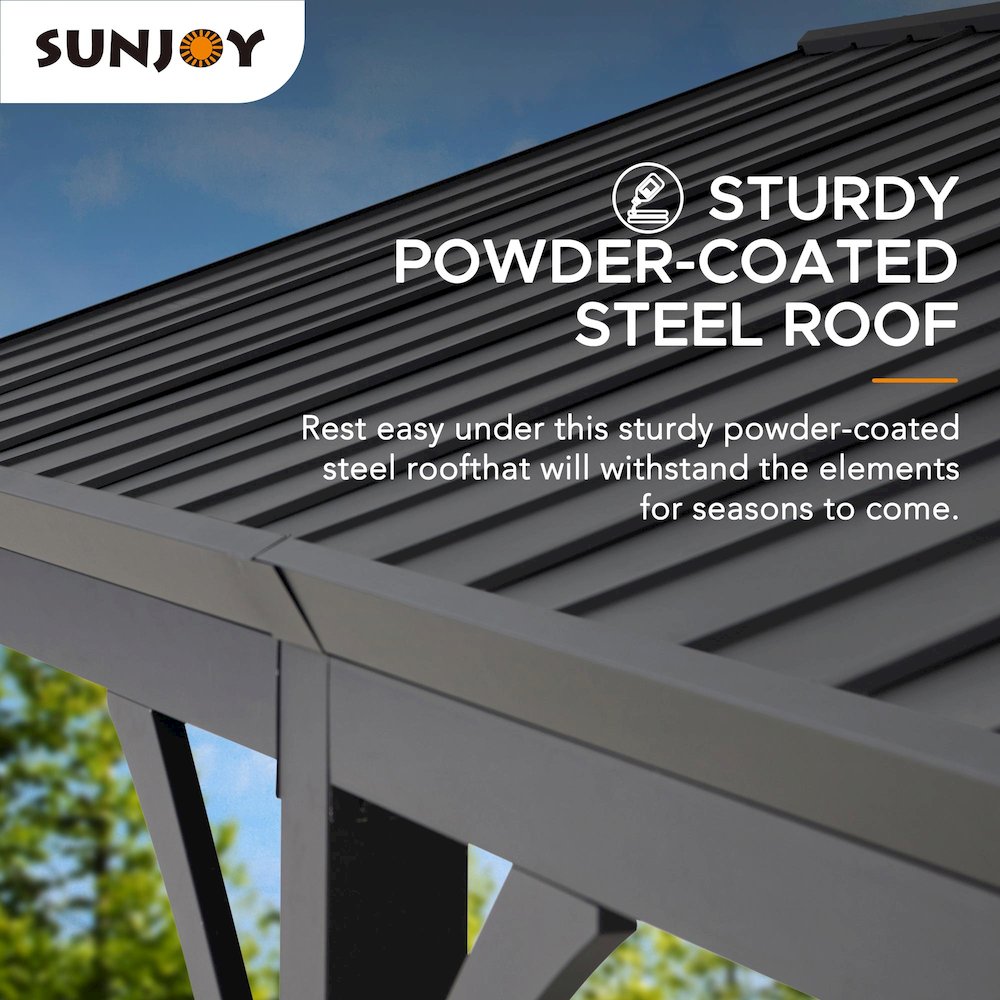 Newville Heavy Duty Outdoor Carport with Polycarbonate Gable Roof