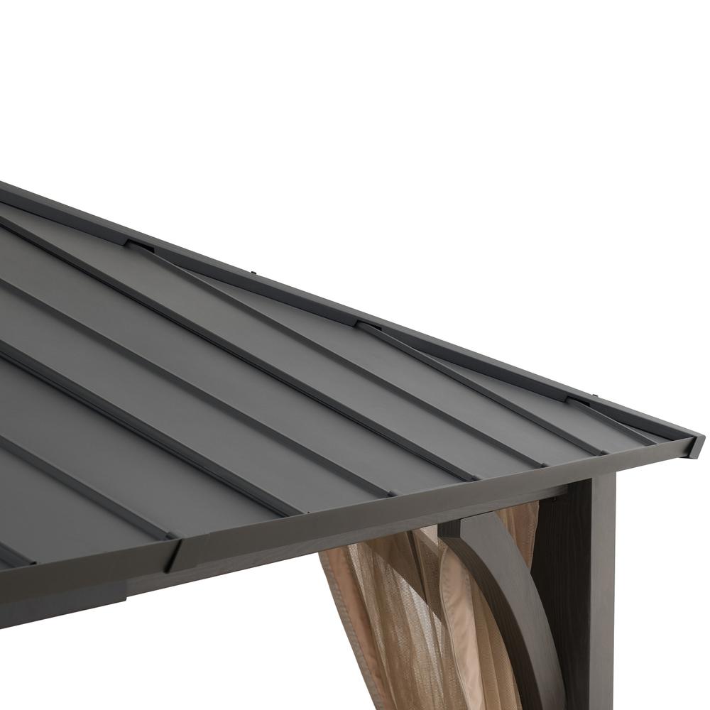 13 ft. x 15 ft. Churchill Hard Top Gazebo With Netting