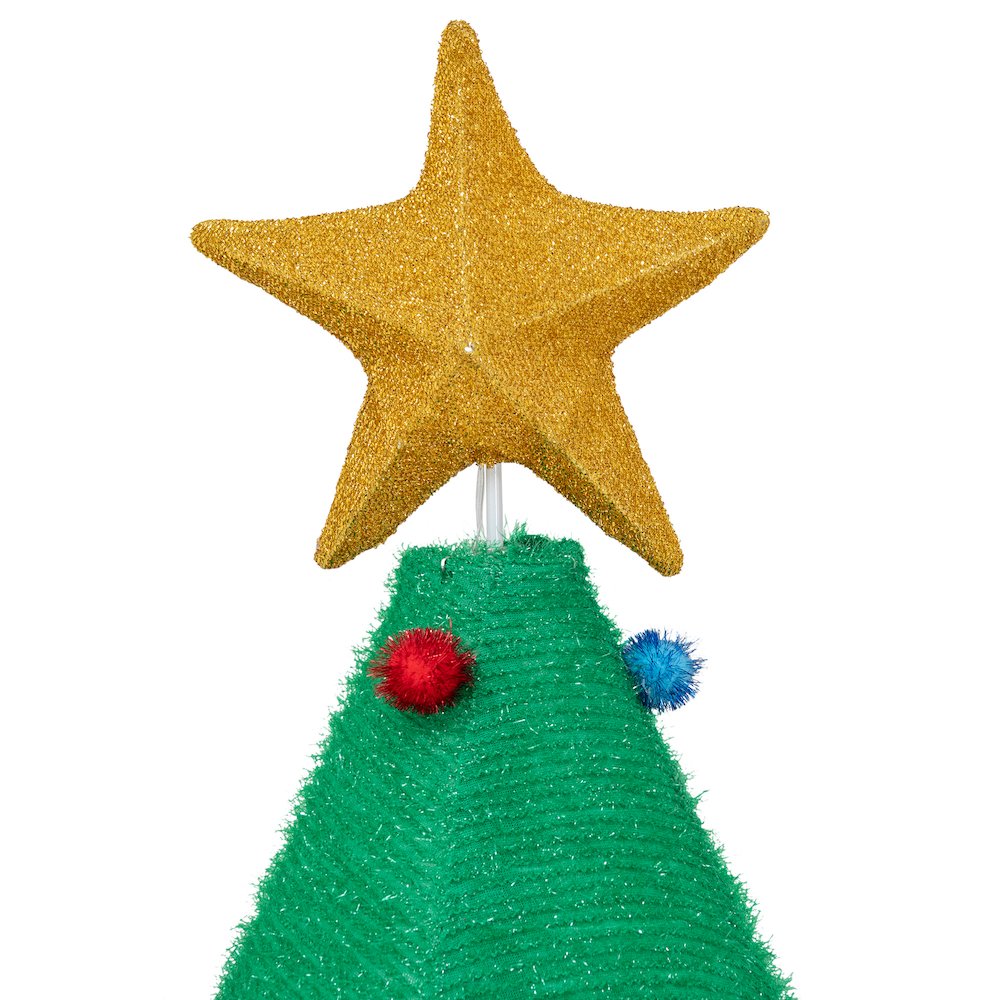 Sunjoy 77" LED Lighted Christmas Holiday Tree Outdoor Yard Decoration