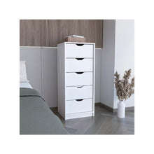 Basilea Tall Dresser White MDF