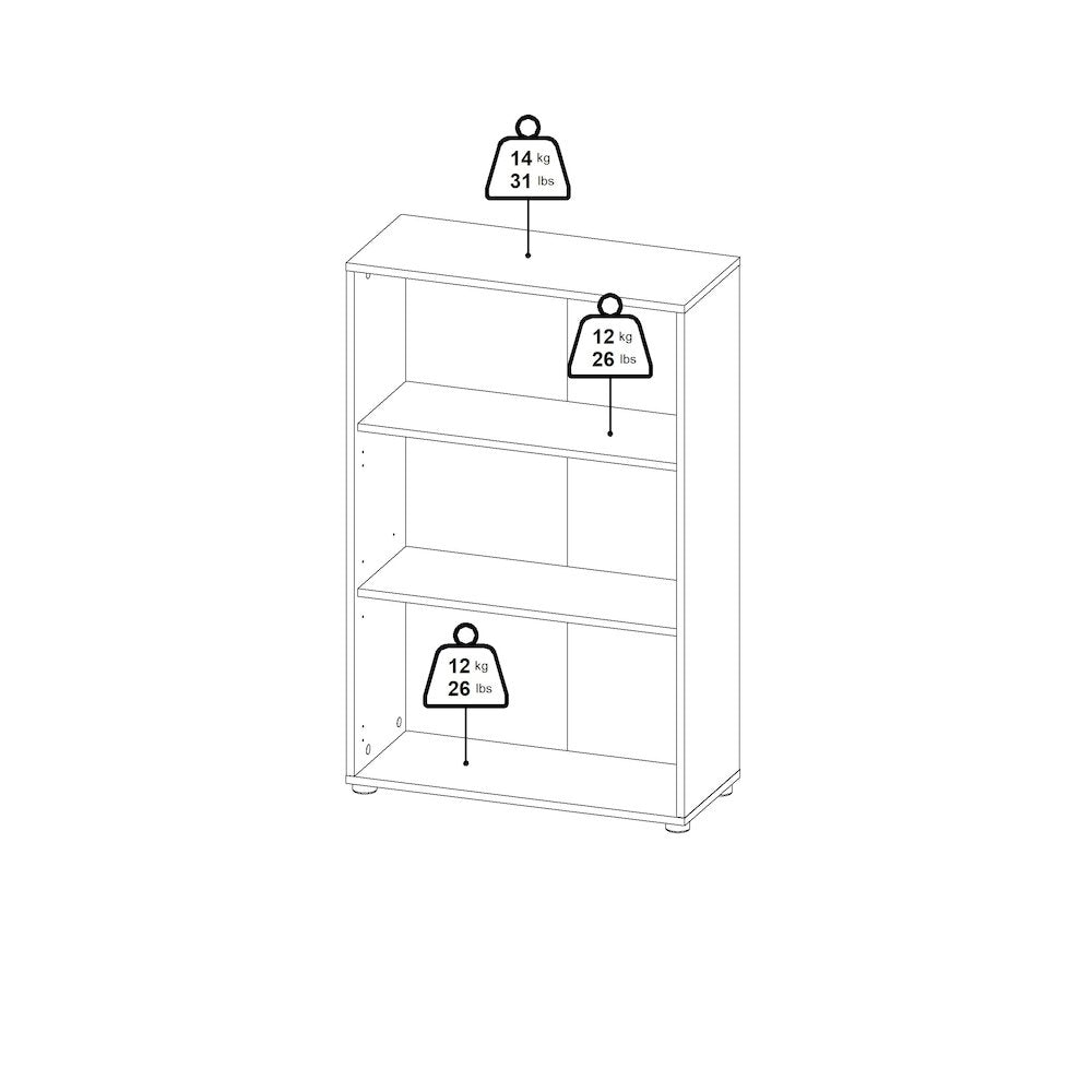 Sign 3-Piece Home Office Set with Desk, Storage Bookcase and Mobile Storage